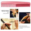 Thickening Haircut Comb Home Salon Fine Tooth Hair Bangs Comb (Red S)