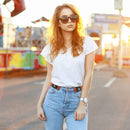 Invisible Belts - 4pcs No Buckle Stretch Belts for Jeans Pants Skirts Shorts