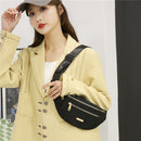 Oxford Cloth Shoulder Messenger Chest Bag Casual Solid Color Purses Coin Hold