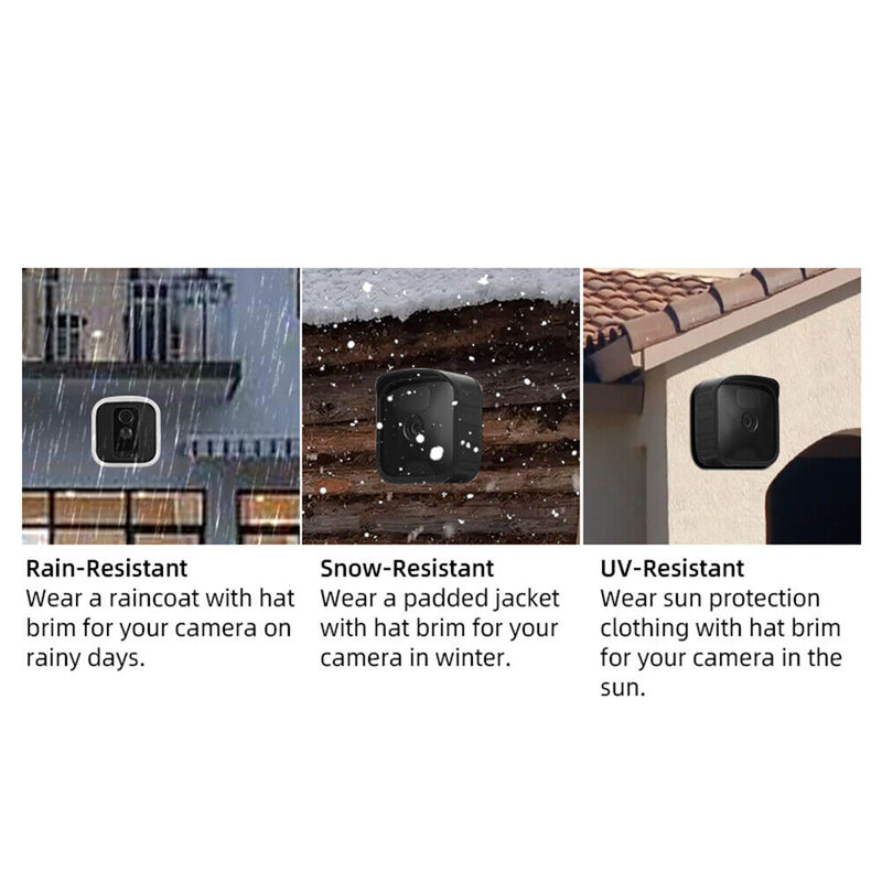 Waterproof Case Camera Skin Protector with Brim for Blink Outdoor/Indoor/XT1/XT2