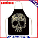 Kitchen Aprons for Women Men Household Baking Linen Dinner Black Tablier