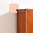 Punch Free Door Bumper Protector Self Adhesive Handle Square Pads (Pink) Newly