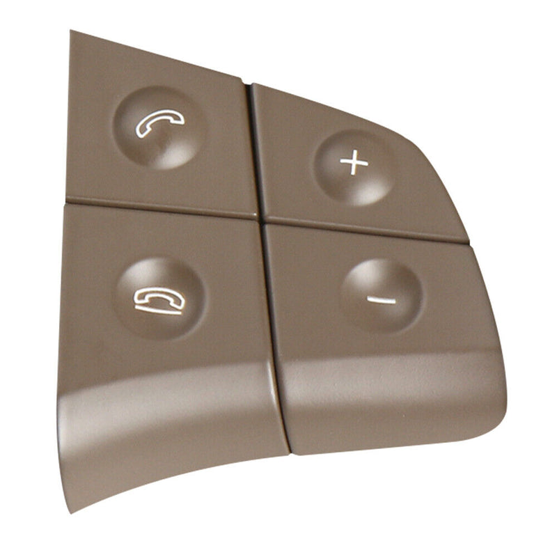 2pcs 8 Keys Car Steering Wheel Switch Button for Benz B-Class (Dark Yellow)