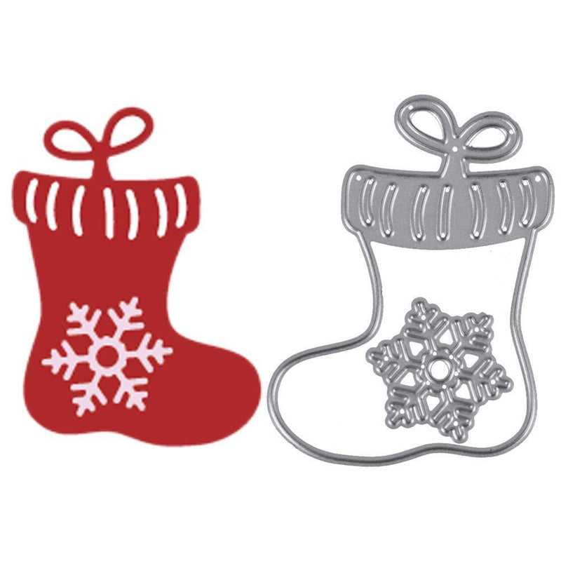 2pcs Snowflake Christmas Boat Cutting Dies Stencils Scrapbook Photo Al