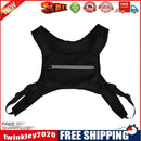 Street Shoulder Bag Women Men Hip Hop Vest Chest Pouch (2 Reflective Black)