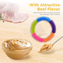 Pet TPR Training Ring Colorful Dog Cat Molar Chew Toys Teeth Cleaning Bite