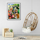 5D Diamond Painting Dog Full Round Drill DIY Wall Crafts Animal Mosaic Pictur
