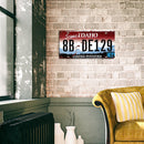License Plate Retro Metal Plate Tin Sign Iron Painting Wall Art Decoration