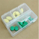 Home Storage Braille Plastic Pill Boxes 6-day Medicine Holder Tablet Container