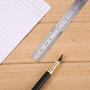 Stainless Steel Metal Straight Ruler Double Sided Measuring Tool (150mm)