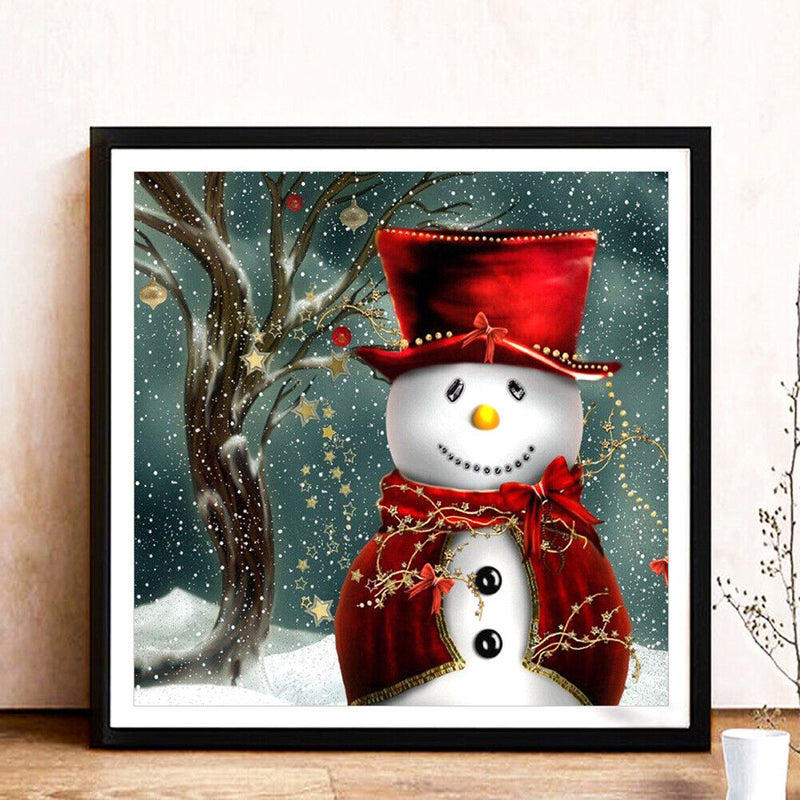 Diamond Painting 5D DIY Christmas Snowman Embroidery Craft Needlework Wall Decor