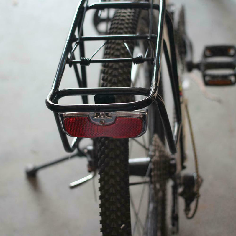 Bicycle Rear Reflector Tail Light For Luggage Rack Alloy Battery NO Q5K5