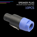 10pcs NL4FC 4PIN Speaker Audio Connectors Adapter Aviation Plugs for Amplif
