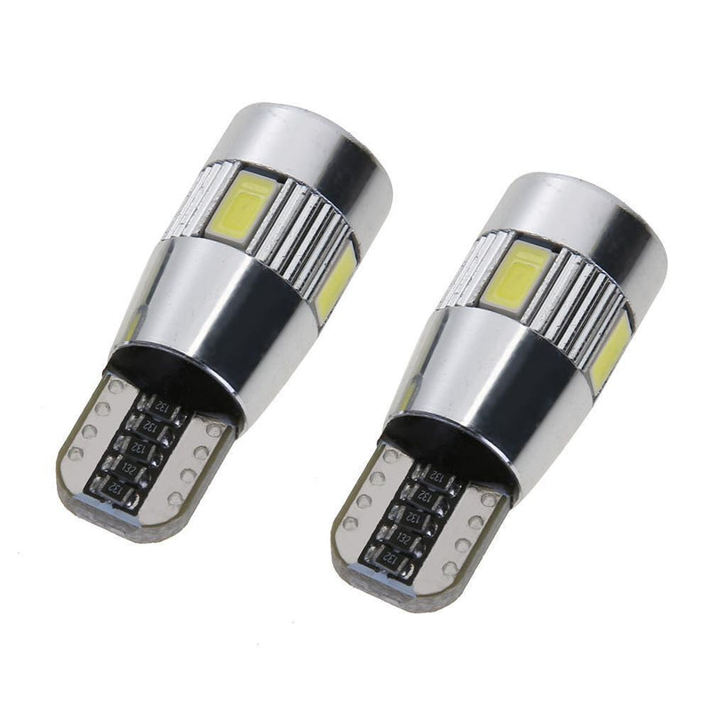 VODOOL 2ST T10 W5W 5630 6SMD Car Wide Bulbs Dash Board LEDs for Universa