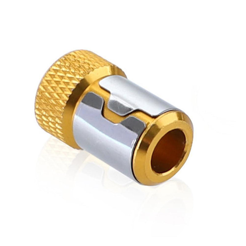 1/4 inch Screwdriver Bit Batch Head Magnetic Ring Screwlock Sleeve (Yellow)