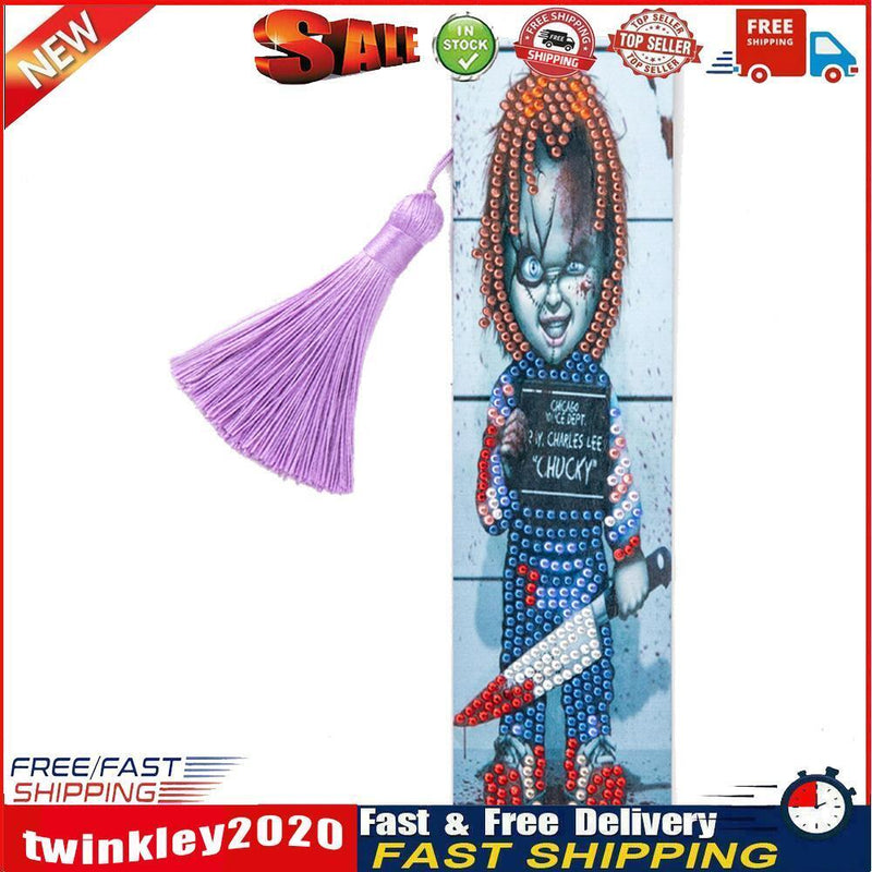 Special Shaped 5D DIY Cartoon Diamond Painting Bookmark (Person - AA247) Newly