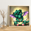 Diamond Painting Cyan pterosaur Full Square Rhinestone Wall