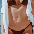 Body Jewelry Stainless Steel Belly Piercing Button Zircon Navel Women Jewelry