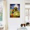 Helmet on Cross Oil Paint By Numbers Kits DIY Canvas Wall Art Picture Home