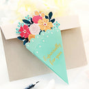 Bouquet Greeting Card, Thank You Note Cards, for Wedding, Birthday, Graduation