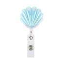 Chest Cards Anti-Lost Clip Retractable Badge Holder Shell Shape Lanyards