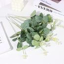 Eucalyptus Stems Floral Arrangement Lifelike Greenery Leaves Faux Plants