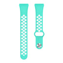 Watch Strap for HUAWEI HONOR Band 6 TPU Bracelet Wristband (Cyan White) Newly