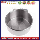Anti-turnover Bird Cup Stainless Steel Food Feeder Bowl Hanging Pet Supplie