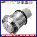 Car RV Boat Bell Horn 12V Auto Reset Blue LED Push Button Momentary Switch