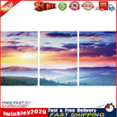 3 Panels Sunrise Oil Paint By Numbers Kits Canvas Picture Wall DIY Crafts Newly