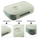 Drawer Egg Storage Box Refrigerator Fresh Keeping Egg Dumpling Tray (Green)