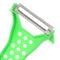 Plastic Double Head Fruit Vegetables Peeler Potato Carrot Grater (Green)