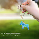 DIY Full Drills Diamond Paintng Special-shaped Girl Bag Animal Pendant Key Chain