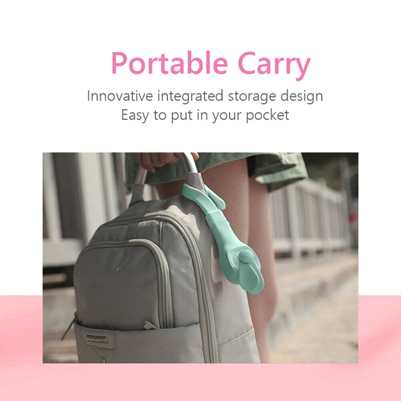 Mini Wearable Wrist Fan Rechargeable Battery Operated Personal Fan (Green)