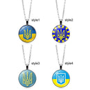 Patriot Gift I Stand with Ukraine Ukrainian Flag Charm Pendant Ukraine Necklace