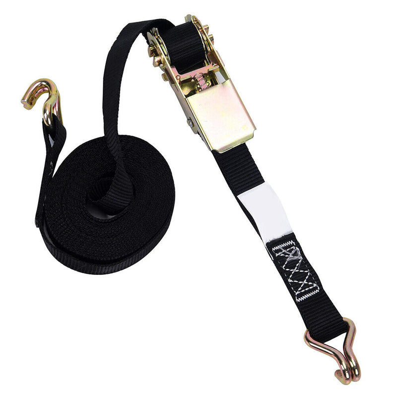 Adjustable Kayak Canoe Heavy Duty Tie Down Cargo Ratchets Strap Belt with B
