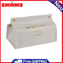 Simple Desktop Napkin Pumping Paper Holder Storage Container Leather Tissue Box