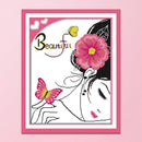 14CT Cotton Thread Beautiful Girl Cross Stitch Part Embroidery Needlework Kit