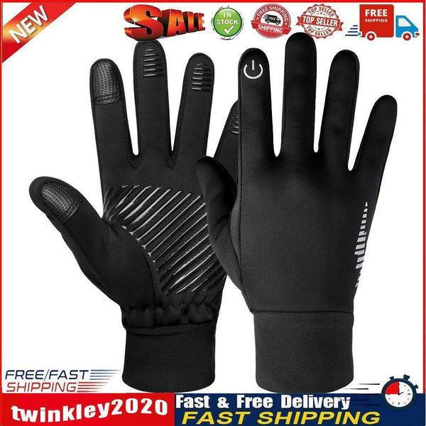 Unisex Winter Gloves Touchscreen Warm Outdoor Cycling Running Mittens (M) Newly