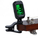 Folk Acoustic Guitar Tuner Violin Ukulele Bass Clip-on Tuning Tool for Begi
