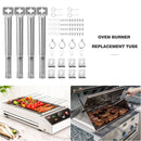 4pcs 25mm Universal Adjustable Stainless Steel Grill Tube Outdoor Picnic Spare