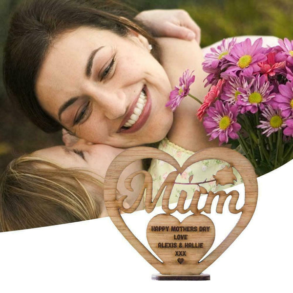 Personalised Day Birthday Gift For Mum Wooden Plaque sale Hot Gift D8K8