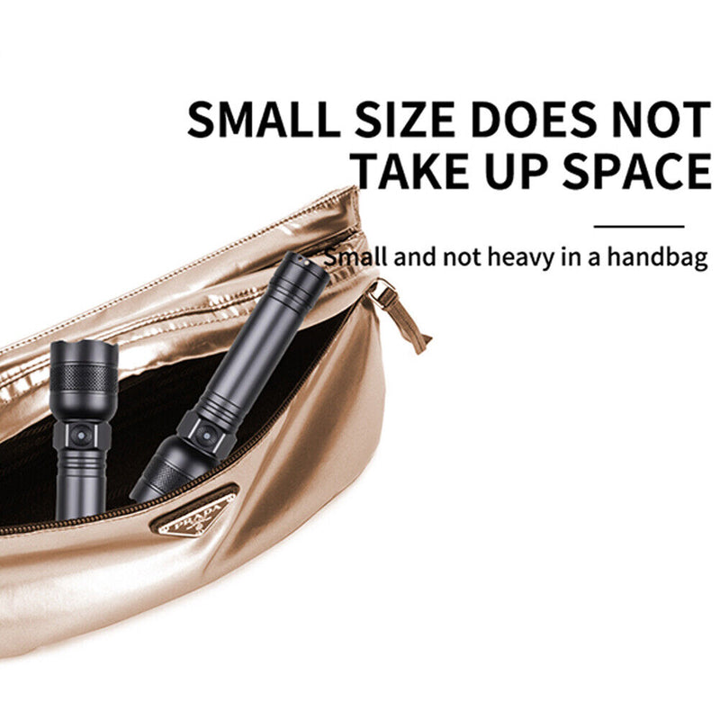 LED Mini Flashlight 500LM Portable Handheld Pen Light 5 Modes for Camping H