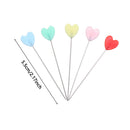 100PCS Home Mini Head Colorful Love Heart Sewing Pin Patchwork Quilting