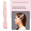 Durable Plastic Clamp Double Spring Design Girls Alligator Hair Clip (Pink)