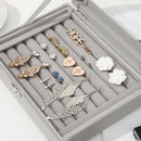 Soft Ring Tray Display Case Velvet Ring Box Jewelry Organizer Storage Box