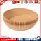 100x Air Fryer Disposable Paper Liner Wood Pulp Steamer Baking Mats (Brown)