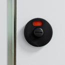 Nylon Plastic Partition Public Toilet Door Lock Handle Black Indicator Lock