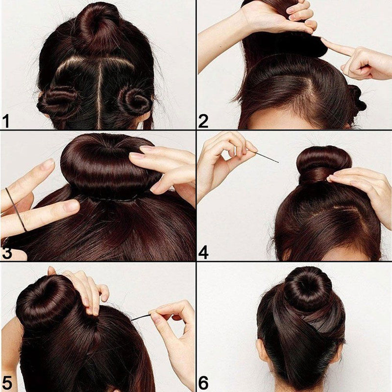 Women Girls Magic Donut Shaper Hair Styling Tools Bun Maker Hair Ring