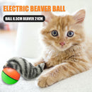 Electric Beaver Weasel Rolling Ball Chasing Claws Bite Toys for Pet Cat Random